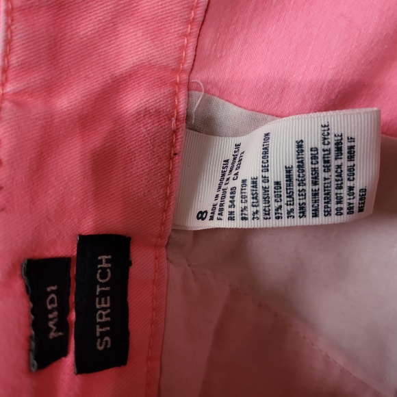 WOMENS JUNIORS PINK AMERICAN EAGAL SHORTS SIZE 8 - Picture 5 of 5